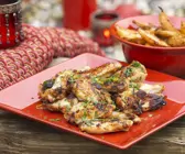Chicken Wings süß-sauer mit Backkartoffeln