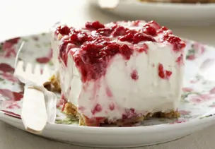 Frischkäse-Himbeer-Kuchen
