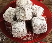 Lebkuchenwürfel mit Kokos