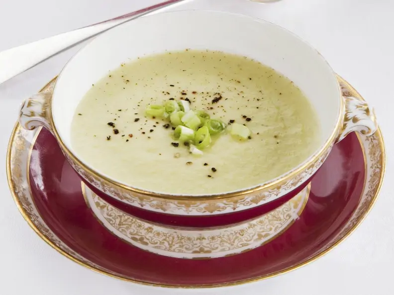 Kalte Kartoffel-Porree-Suppe
