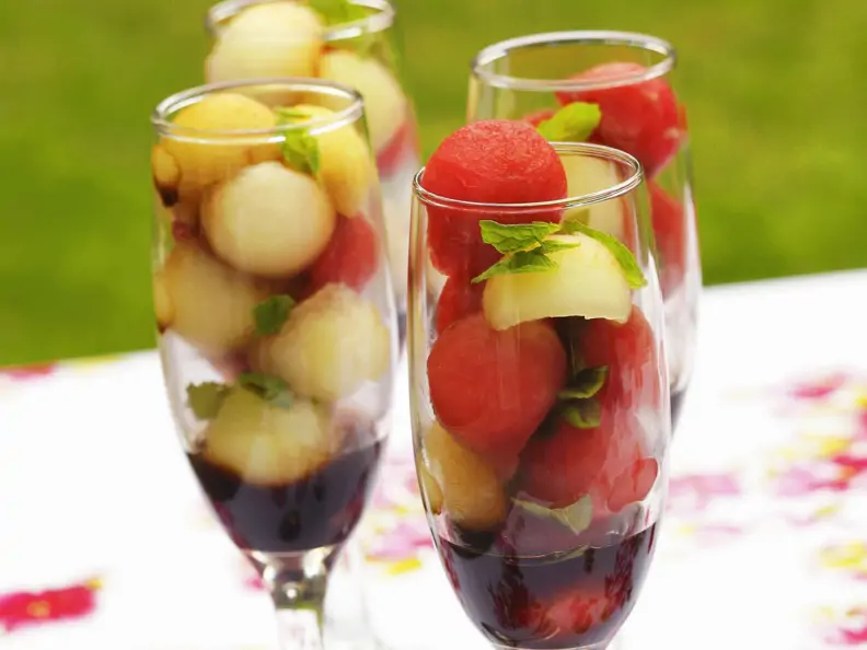 Melonensalat mit Balsamico