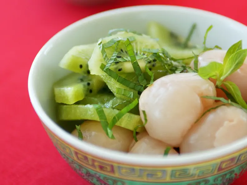 Lychee-Kiwi-Salat