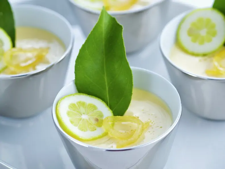 Panna cotta mit Limette