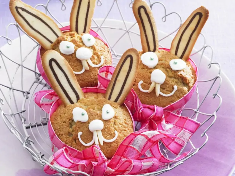 Muffin-Hasen zu Ostern
