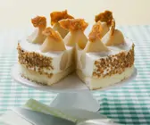 Joghurttorte mit Birnen