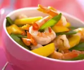 Garnelensalat mit Mango und Kaiserschoten