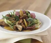 Pilz-Kartoffel-Salat mit Hähnchenleber