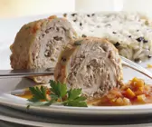 Kalbsrouladen auf italienische Art mit Reis