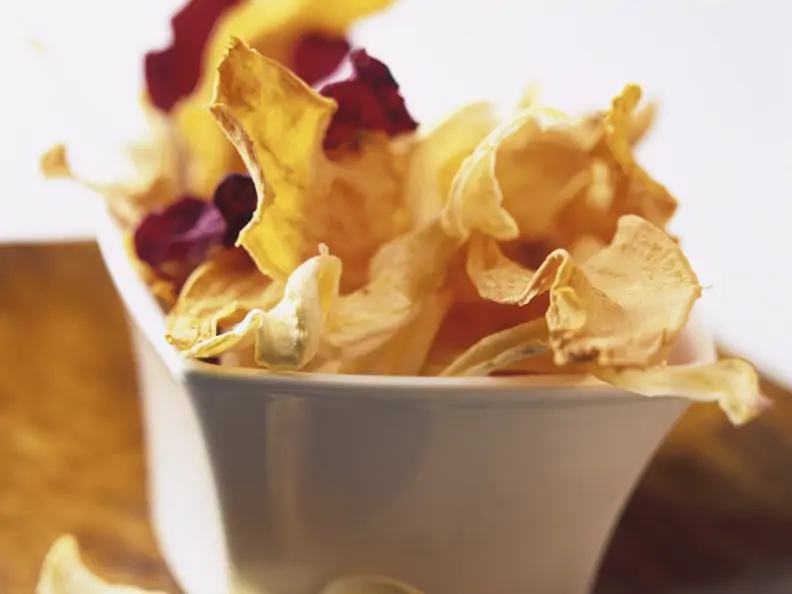 Chips aus verschiedenen Gemüsesorten