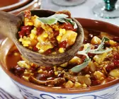 Mais-Bohnenpfanne mit Kalbsfleisch
