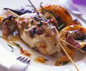 Wachtel mit gegrilltem Gemüse