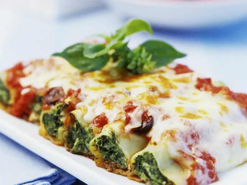 Cannelloni mit Spinat