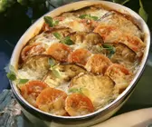 Tomaten-Auberginen-Gratin
