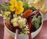 Sommerlicher Salat mit Käse
