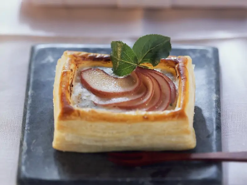 Torteletts mit Roquefort und Birnen