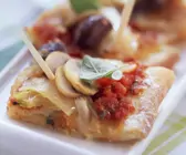 Schnelle mit Pizza mit Fenchel
