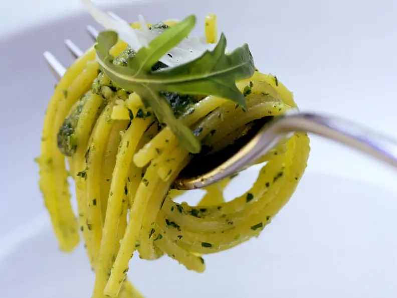 Pasta mit Rucolapesto