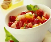 Kirsch-Melonen-Fruchtsalat