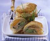 Teigtaschen mit Lachs-Brokkoli-Füllung