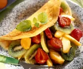 Omelette mit frischem Obst