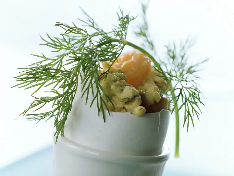 Rührei mit Shrimps