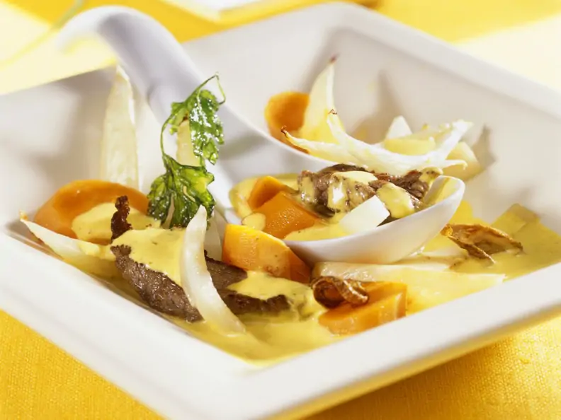 Rindfleischcurry mit Fenchel und Karotten