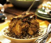 Lammschulter-Curry auf Reis