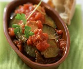 Auberginenscheiben mit Tomatensoße
