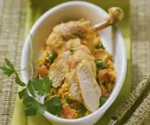 Hähnchen mit Safranreis