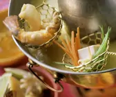 Curryfondue mit Kokos