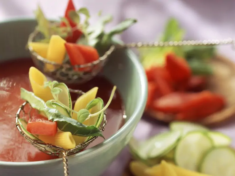 Tomatenfondue mit Zutaten