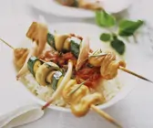 Puten-Gemüse-Spieße
