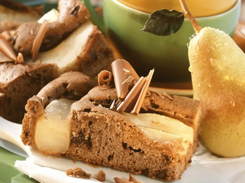 Schokokuchen mit Birne