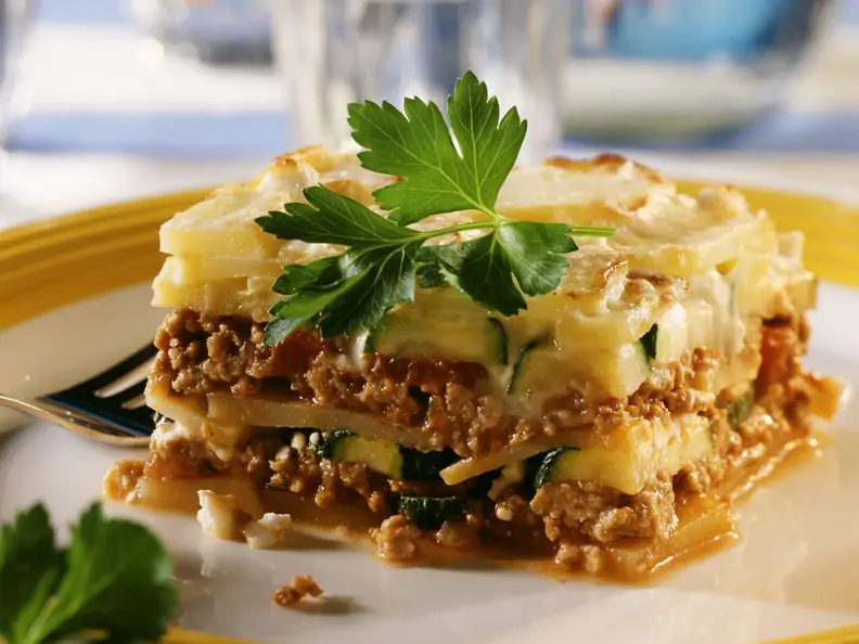 Moussaka mit Kartoffel und Zucchini