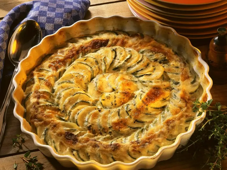 Kartoffel-Zucchini-Gratin