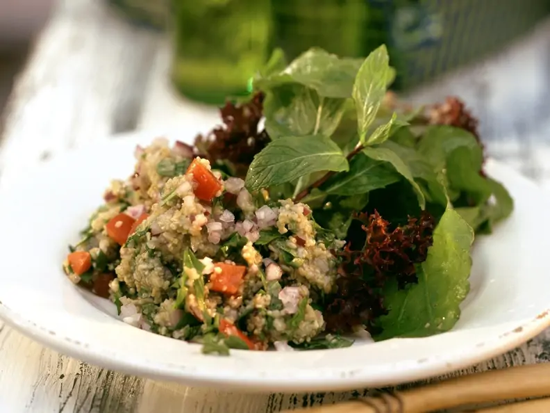 Grünkern-Rucola-Salat