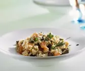 Risotto mit Hirsch und Tomaten