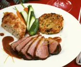 Gebratene Entenbrust mit Orangensoße