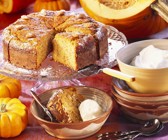 Süßer Kürbis-Nuss-Kuchen