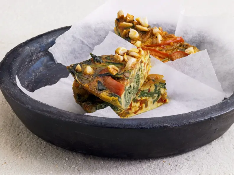 Tortilla mit Spinat
