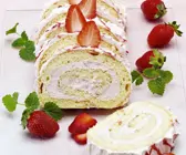 Erdbeerrolle ohne Gelatine
