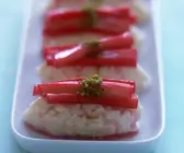 Süßes Rhabarber-Sushi