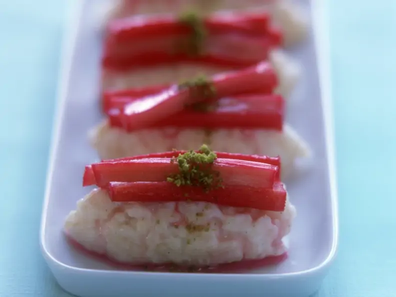 Süßes Rhabarber-Sushi