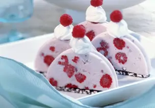 Himbeer-Eiskuchen