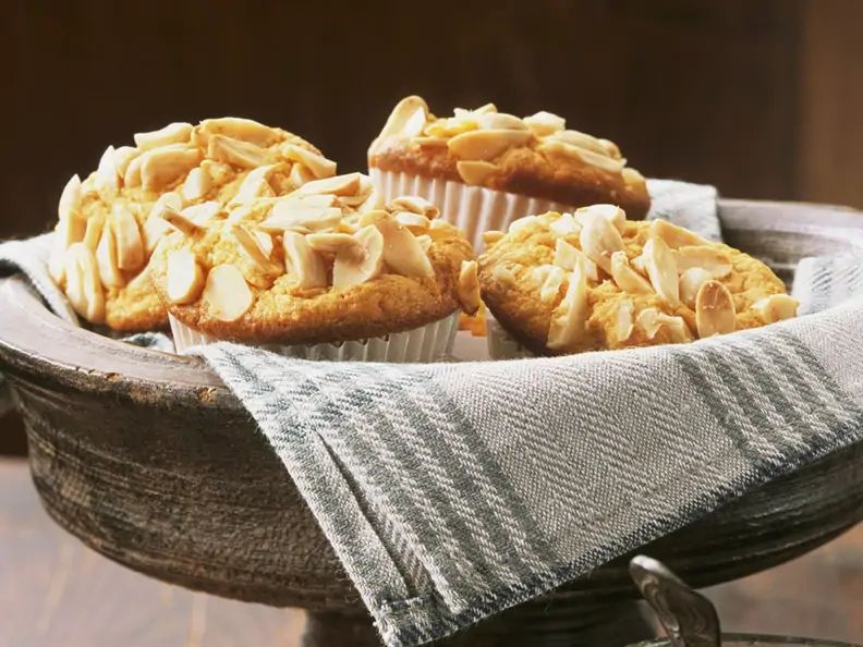 Pastinaken-Orangen-Muffins mit Mandeln
