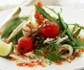 Frutti di Mare Salat mit Gemüse