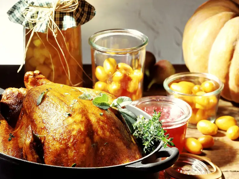 Truthahnbraten zu Halloween