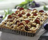 Käsekuchen mit Zwetschgen
