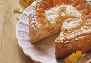 Quarkkuchen mit Mandarinen