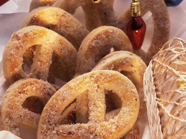 Süße Brezeln zu Weihnachten